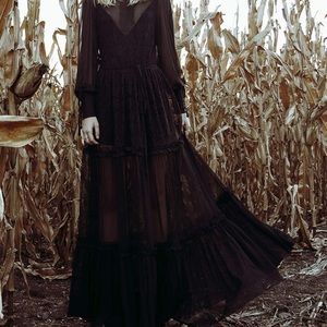 Blackmilk midnight ritual maxi dress
